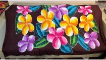 Hot Sale Rayon Sarong Hand Painted Flower Design Originally Handmade